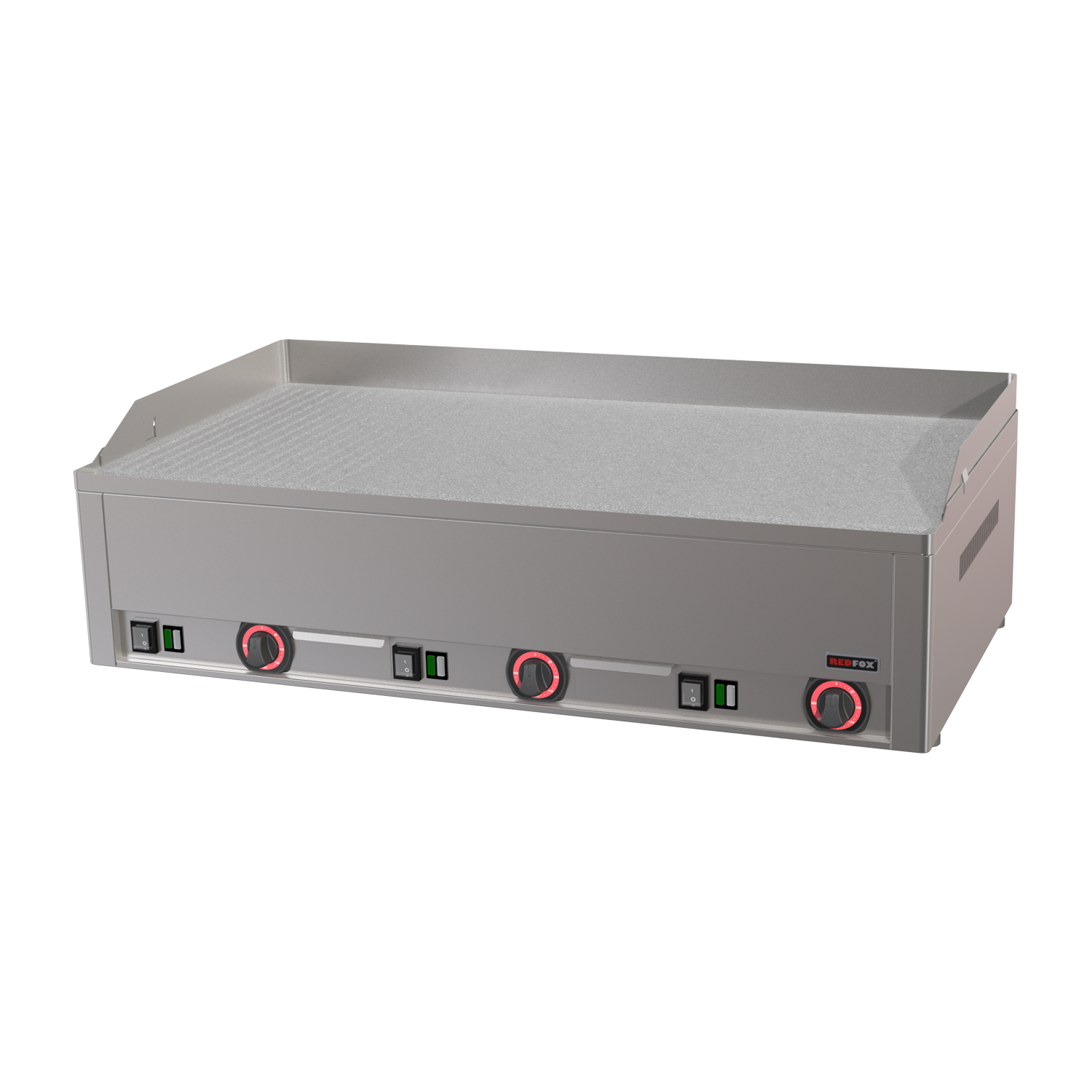 Plaque de cuisson 97x48 électrique chrome durable combinée TOP 400 V | REDFOX - FTHRC 90 E