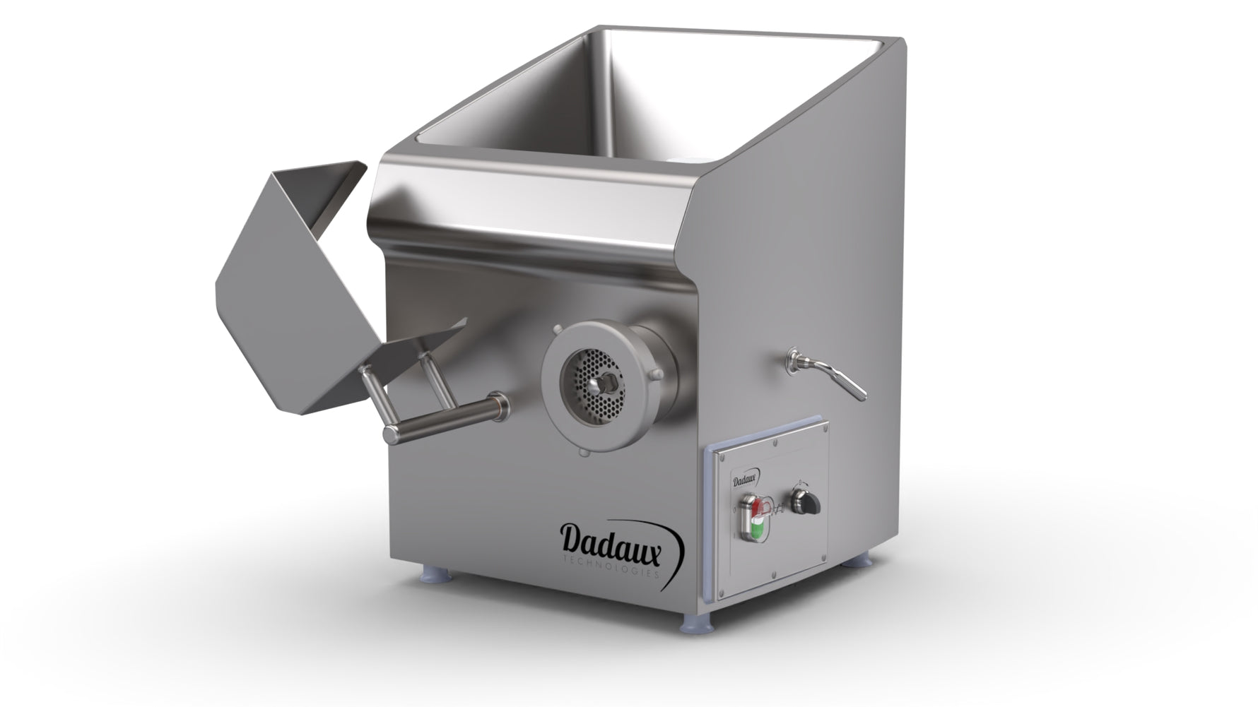 Hachoir de laboratoire Dadaux TX98 DC double coupe inox
