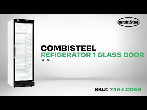 Réfrigérateur 1 porte en verre 382 L — Combisteel 7464.0095
