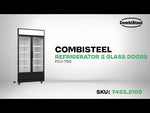 Réfrigérateur 2 portes en verre fcu-750 — Combisteel 7455.2105