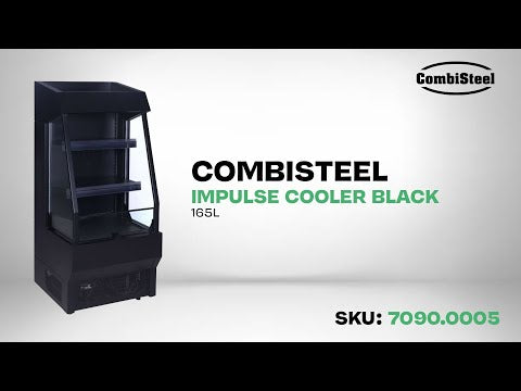 Réfrigérateur noir pour achats impulsifs 165 L — Combisteel 7090.0005