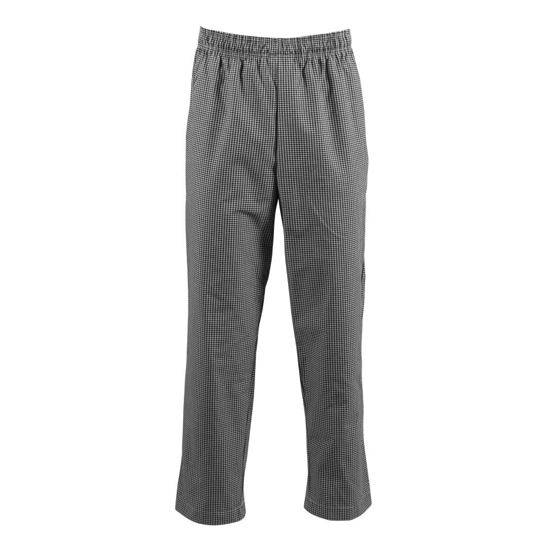 Pantalon de cuisine Whites Easyfit à petits carreaux noirs XS — A026T-XS