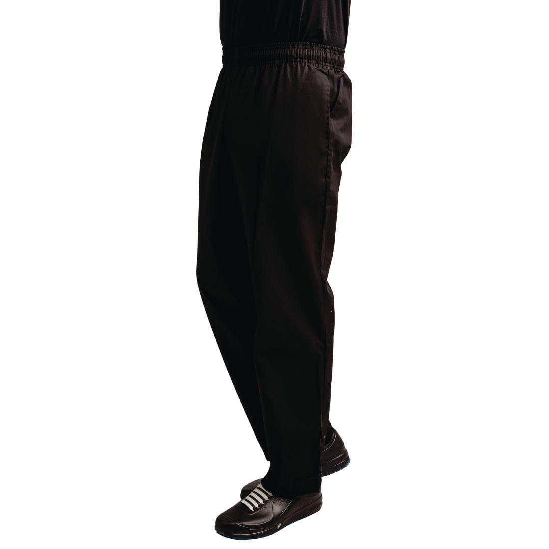 Pantalon de cuisine mixte traité au Teflon Easyfit noir XL — A029T-XL
