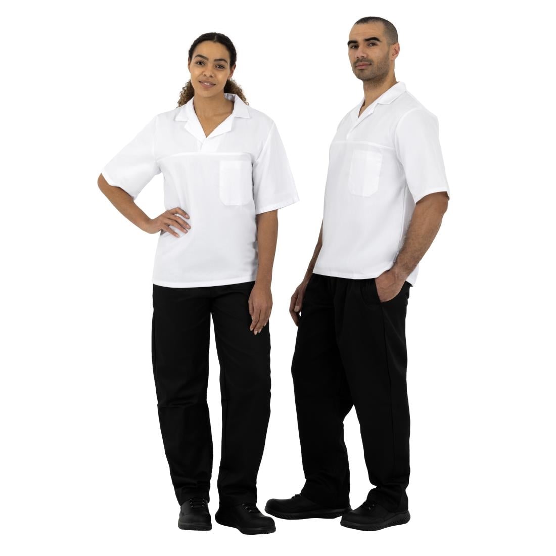 Pantalon de cuisine en polycoton Whites Vegas noir XXL — A582-XXL