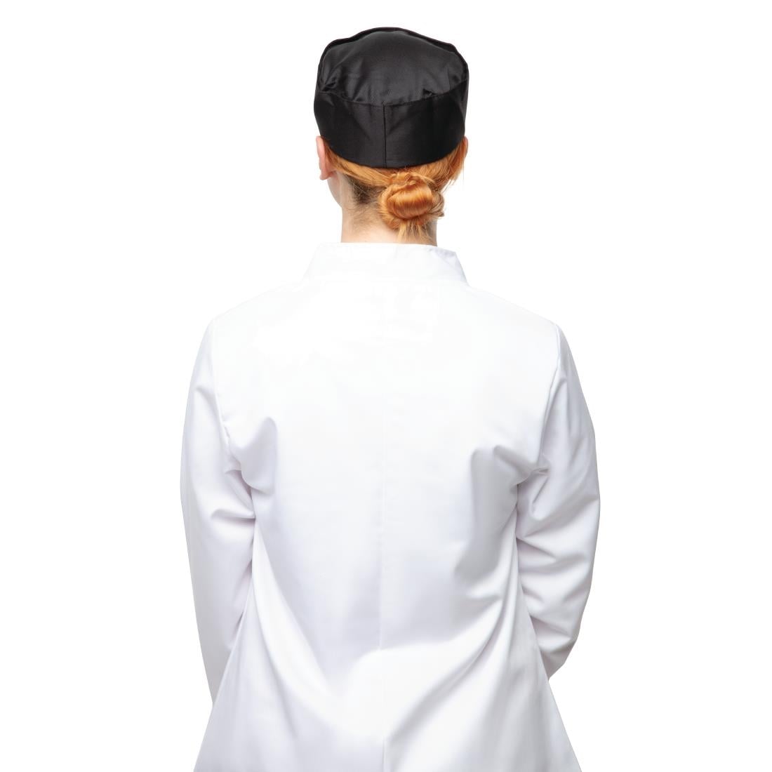 Calot de cuisine en polycoton Whites noir S — A206-S