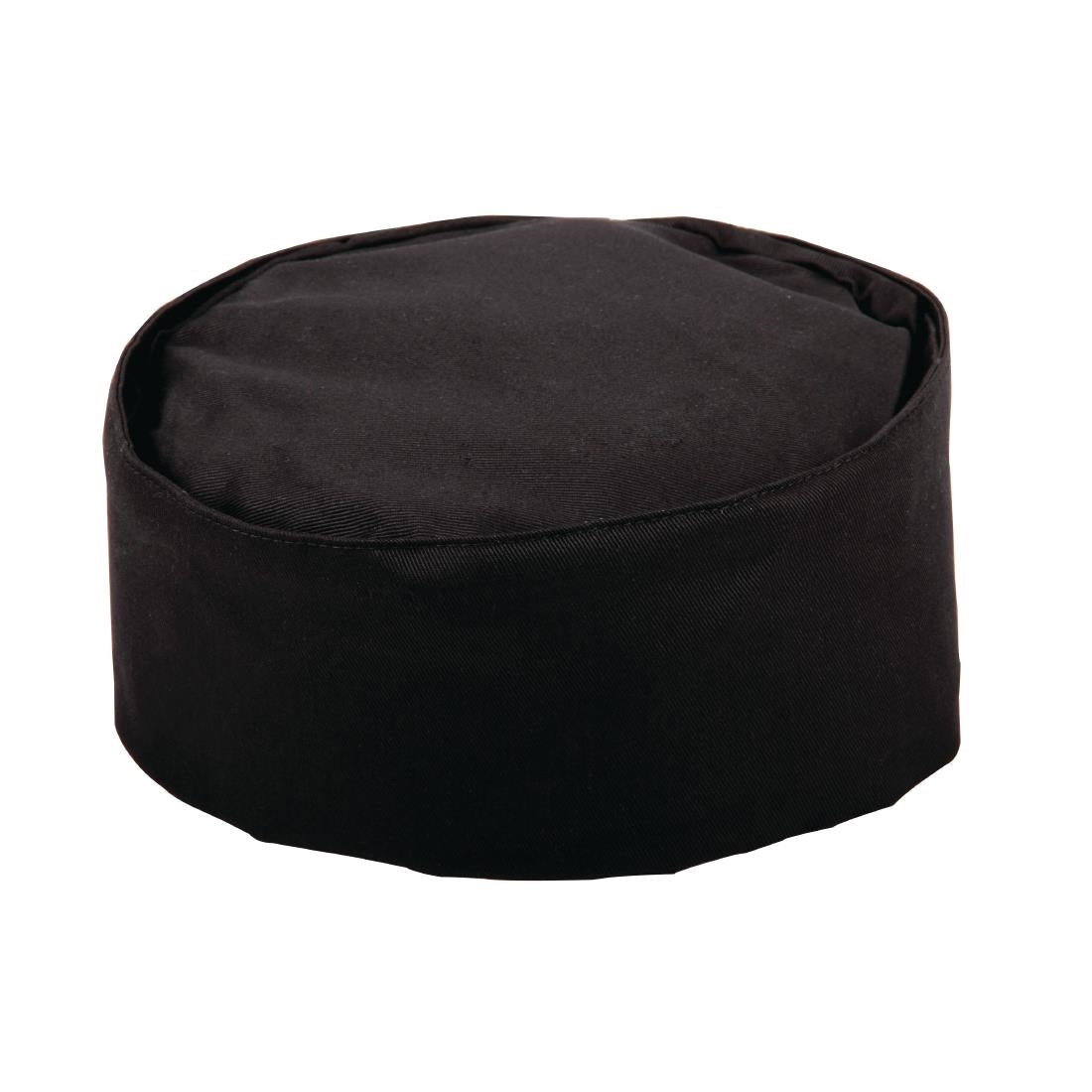 Calot de cuisine en polycoton Whites noir L — A206-L