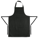 Tabliers bavette en polycoton Whites noirs (lot de 5) — SA816