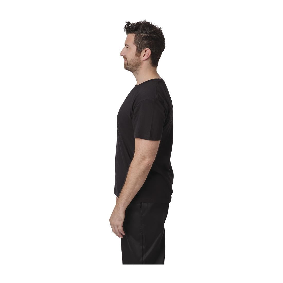 T-shirt mixte noir L — A295-L