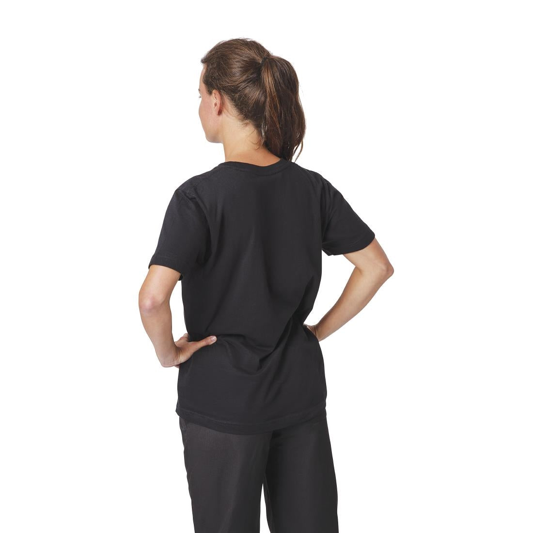 T-shirt mixte noir L — A295-L