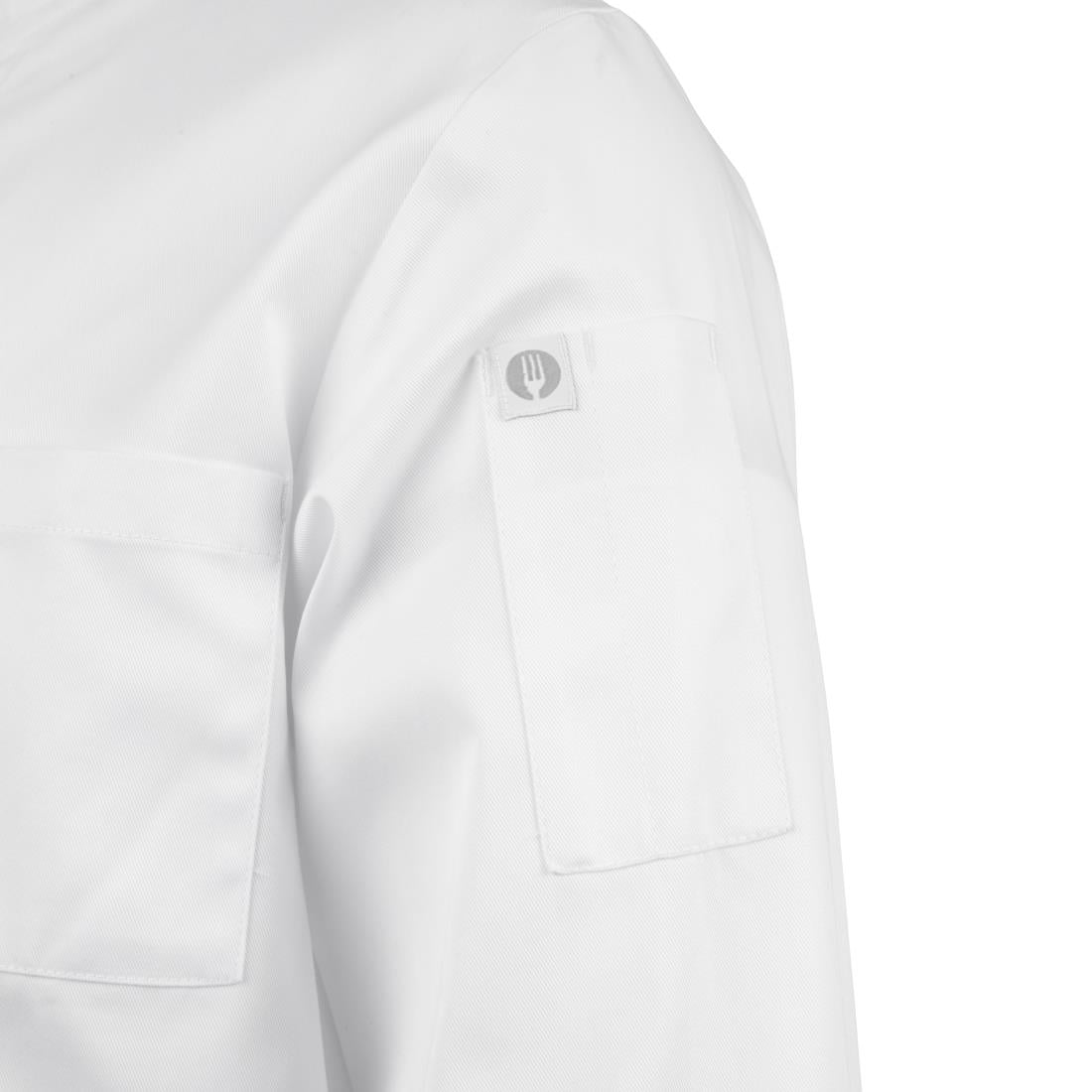 Veste de cuisine mixte Le Mans Chef Works blanche M — A371-M