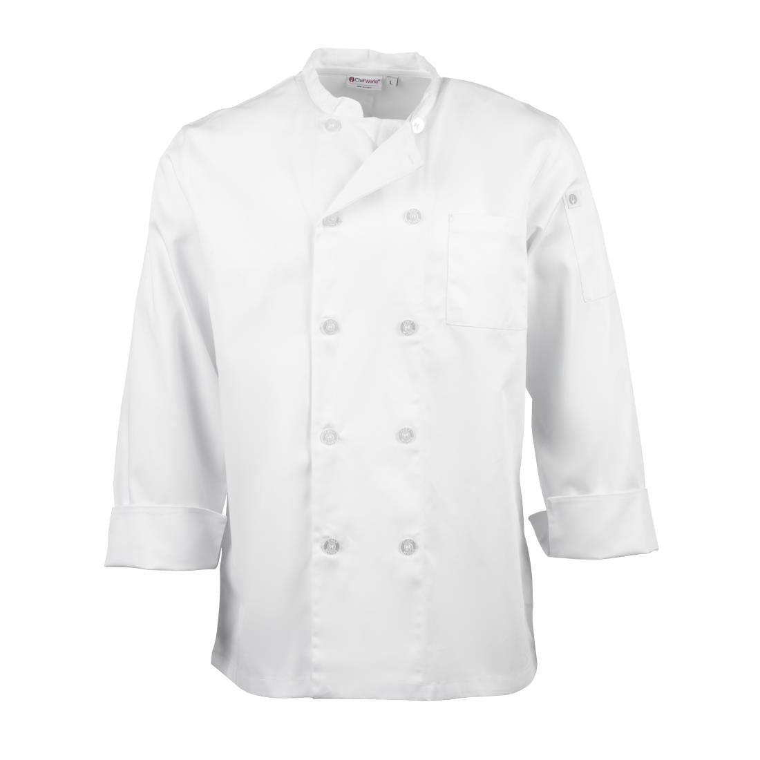 Veste de cuisine mixte Le Mans Chef Works blanche M — A371-M