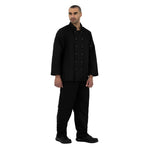 Veste de cuisine mixte Whites Vegas manches longues noire XXL — A438-XXL