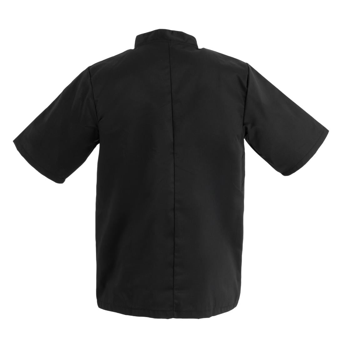 Veste de cuisine mixte Whites Vegas manches courtes noire S — A439-S