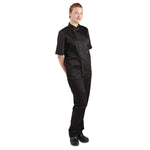 Veste de cuisine mixte Whites Vegas manches courtes noire XXL — A439-XXL