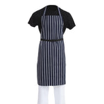 Tablier bavette Whites rayé marine et blanc — A530