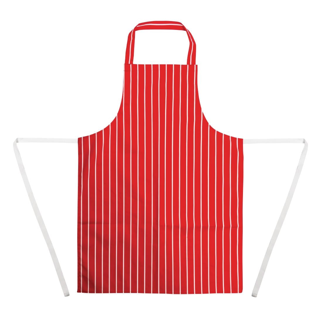 Tablier bavette Whites rayé rouge et blanc — A532