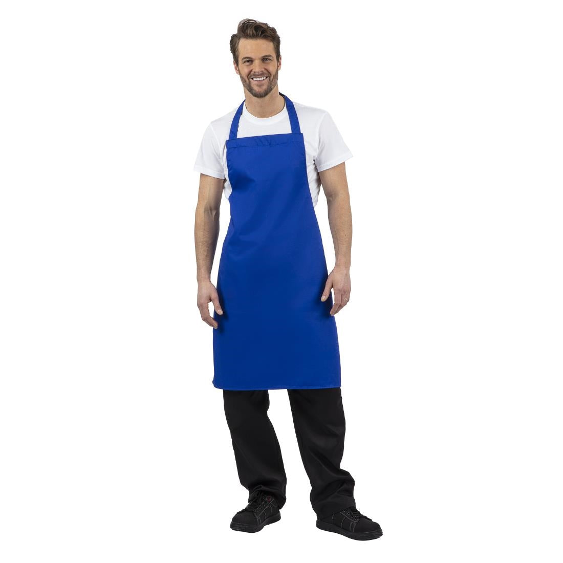 Tablier bavette Whites bleu roi — A542