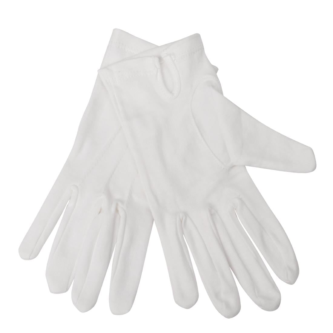 Gants de service pour femme blancs S/M — A545-M