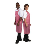 Tablier bavette déperlant Whites rouge et blanc — A581
