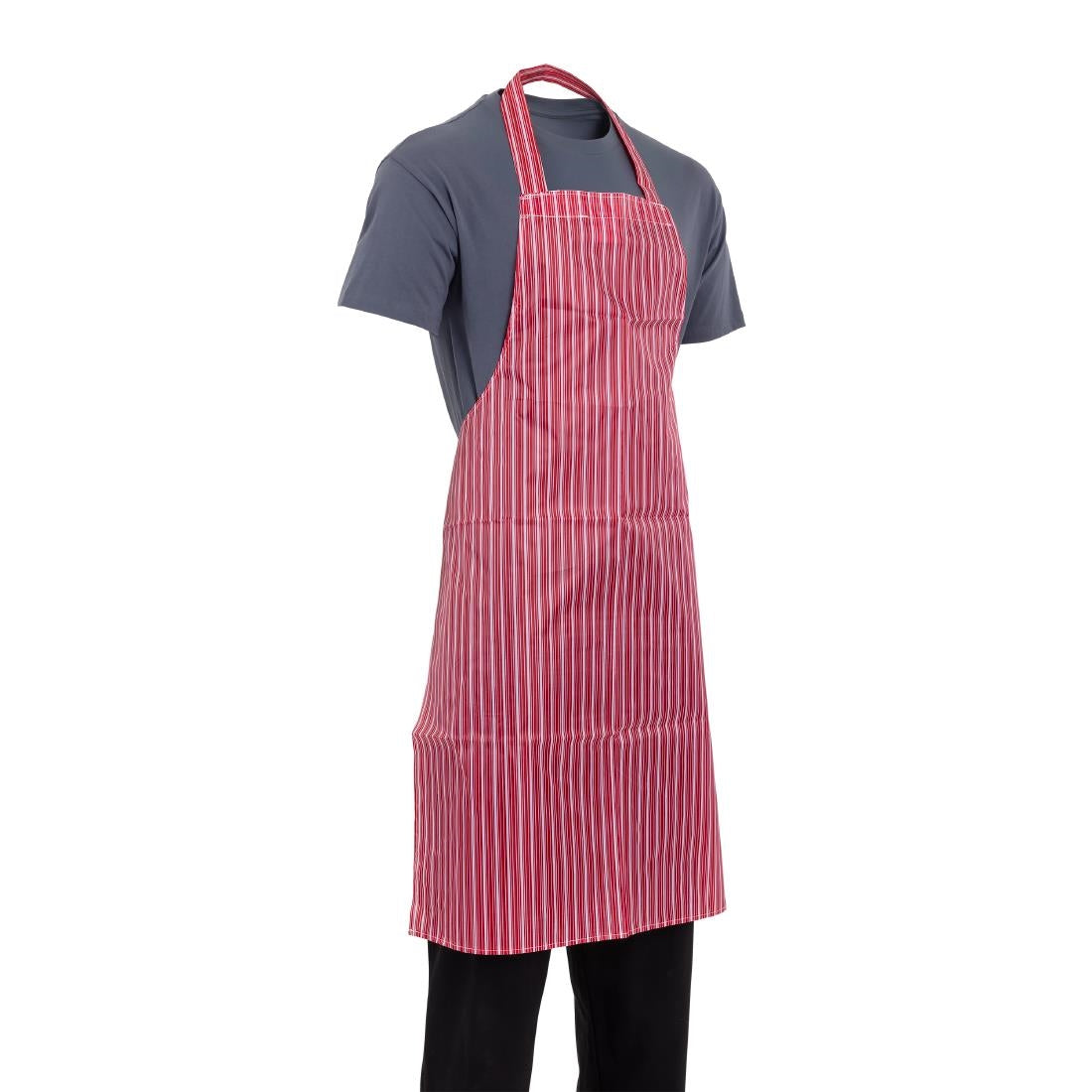 Tablier bavette déperlant Whites rouge et blanc — A581