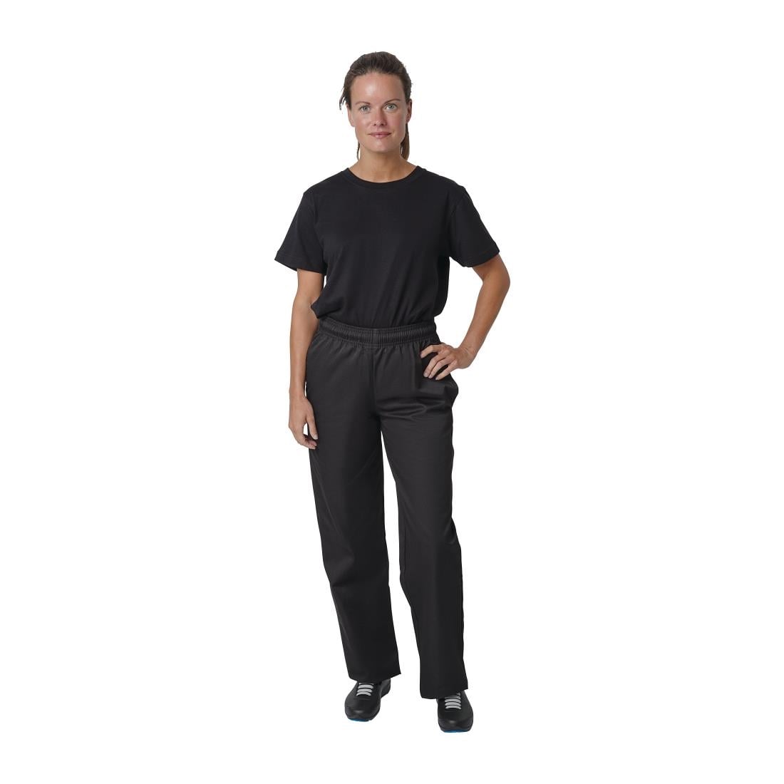 Pantalon de cuisine en polycoton Whites Vegas noir XXL — A582-XXL