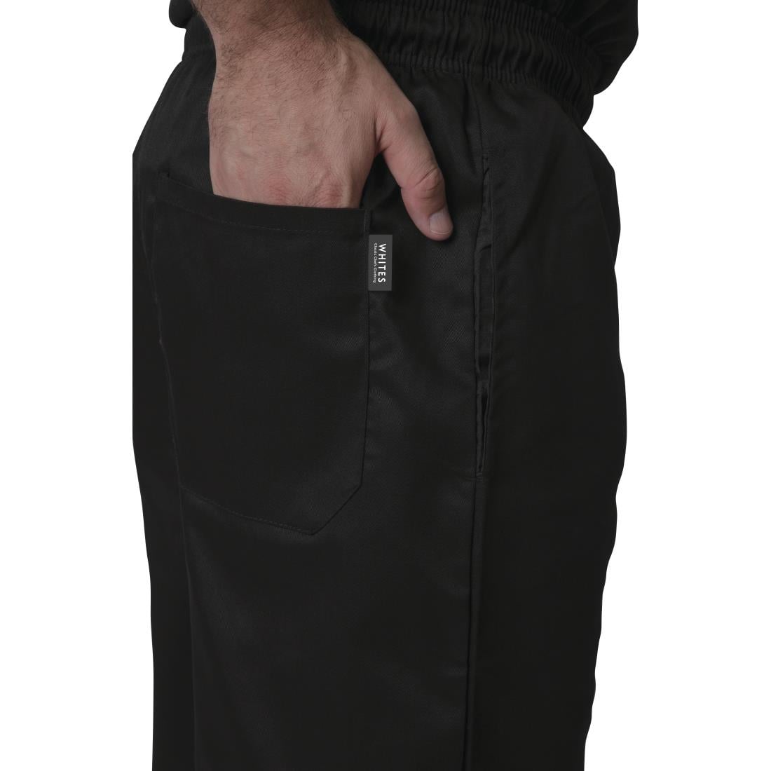 Pantalon de cuisine en polycoton Whites Vegas noir XL — A582-XL