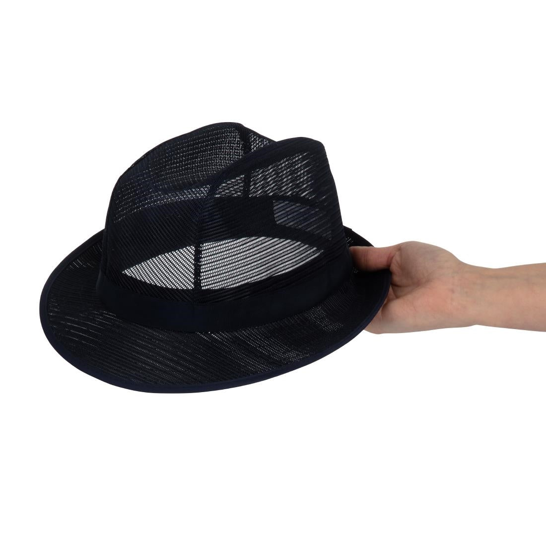 Chapeau Trilby bleu marine S — A652-S