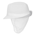 Chapeau Trilby blanc avec résille M — A653-M