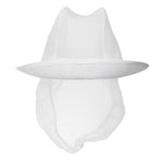 Chapeau Trilby blanc avec résille M — A653-M