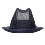 Chapeau Trilby bleu marine avec résille S — A654-S