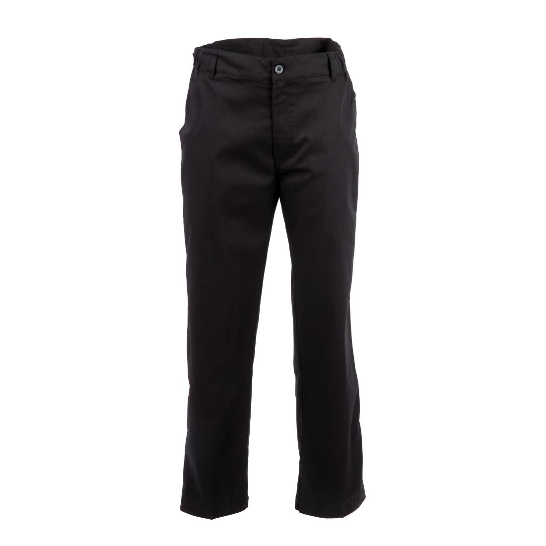 Pantalon de cuisine mixte Chef Works Professionnel chevrons noirs M — A674-M