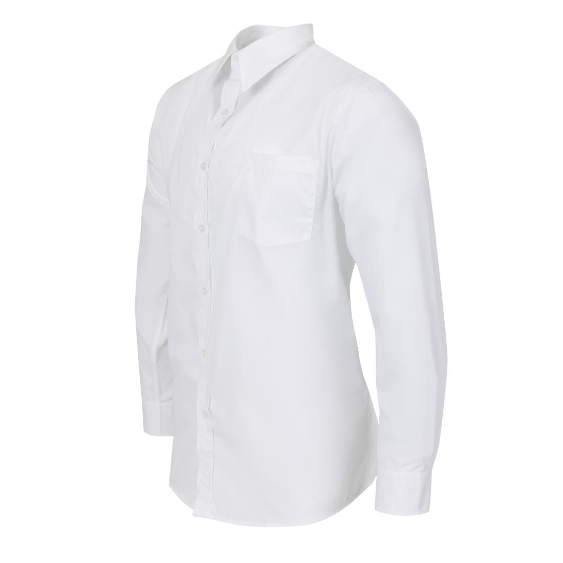 Chemise mixte Uniform Works manches longues blanche S — A730-S