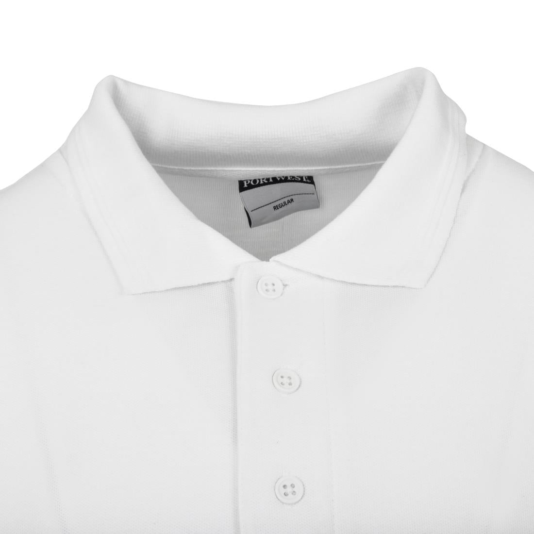 Polo mixte blanc S — A734-S