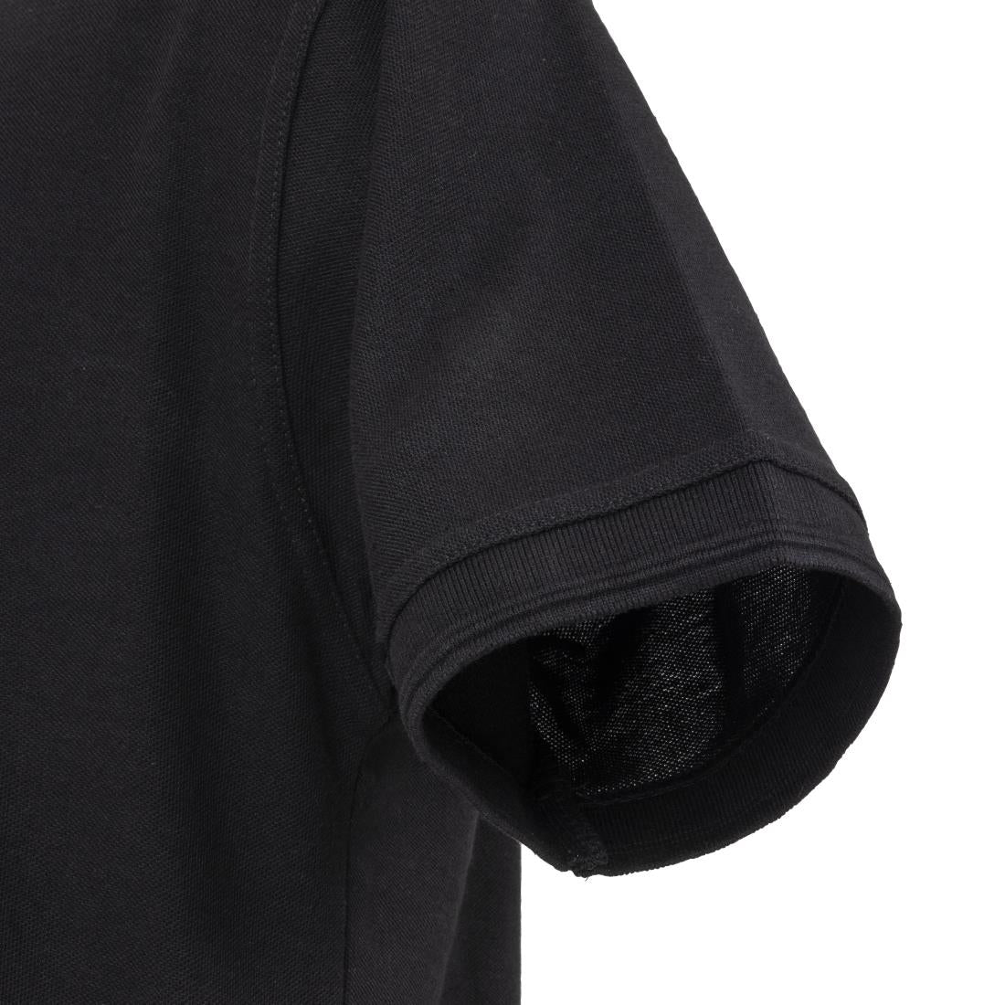 Polo mixte noir L — A735-L