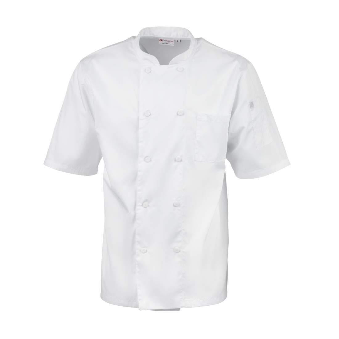 Veste de cuisine mixte blanche Chef Works Montreal Cool Vent L — A914-L