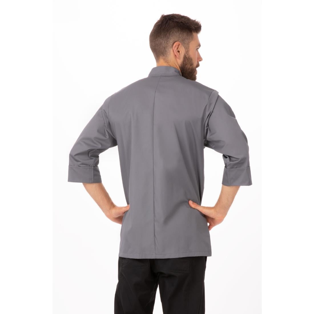 Veste de cuisine mixte Chef Works grise M — A934-M