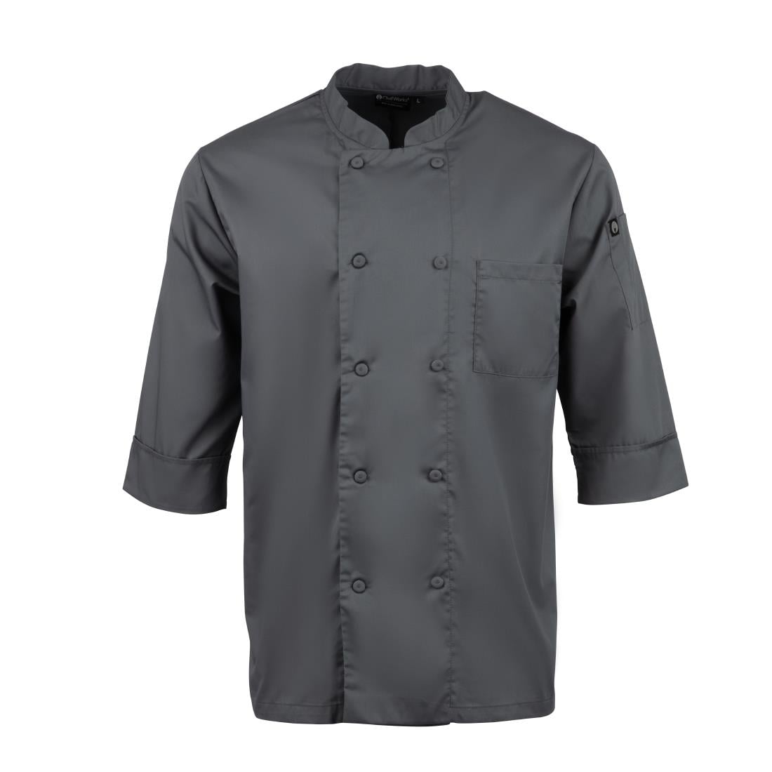 Veste de cuisine mixte Chef Works grise M — A934-M