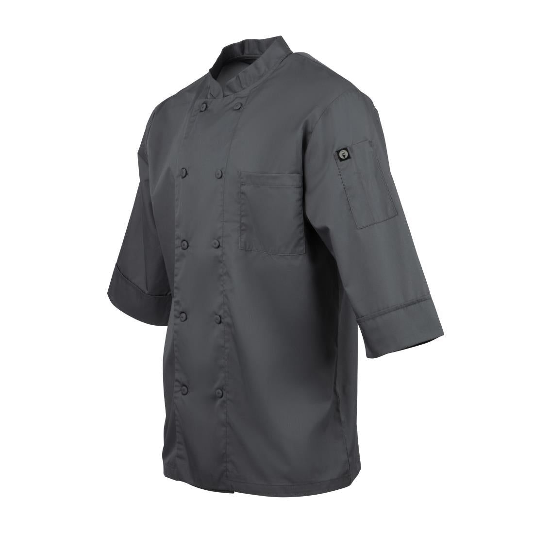 Veste de cuisine mixte Chef Works grise L — A934-L