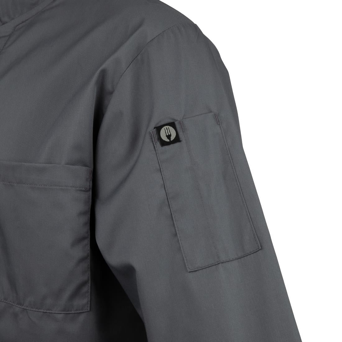 Veste de cuisine mixte Chef Works grise L — A934-L