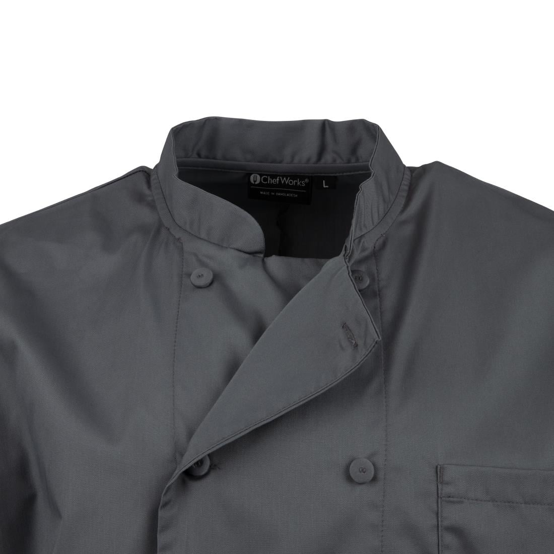 Veste de cuisine mixte Chef Works grise S — A934-S