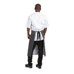 Tablier de cuisine Whites rayé blanc et noir — A938