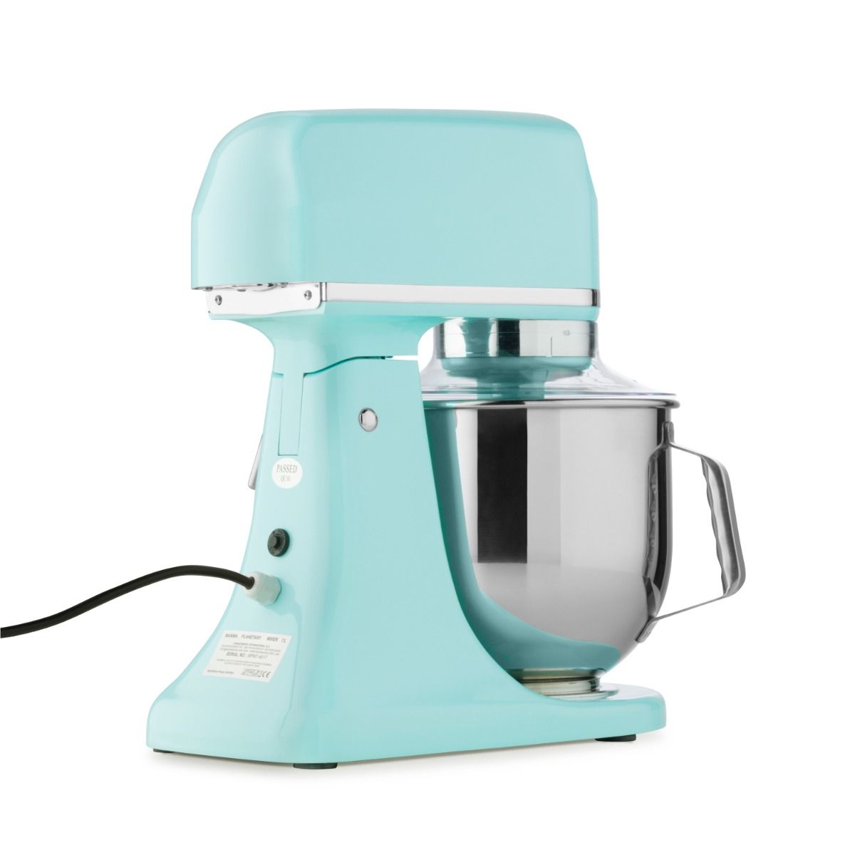 Mixer planétaire - 7 L - jusqu'à 2 kg de pâte - bleu – Maxima 09300152