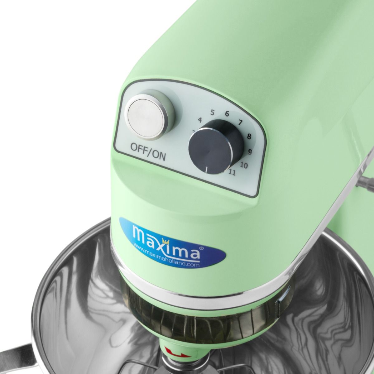 Mixer planétaire - 7 L - jusqu'à 2 kg de pâte - vert – Maxima 09300153