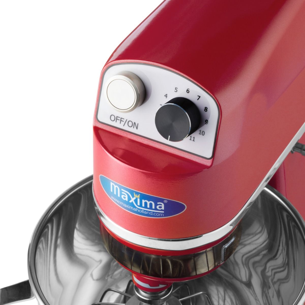 Mixer planétaire - 7 L - jusqu'à  2kg de pâte - rouge framboise – Maxima 09360760