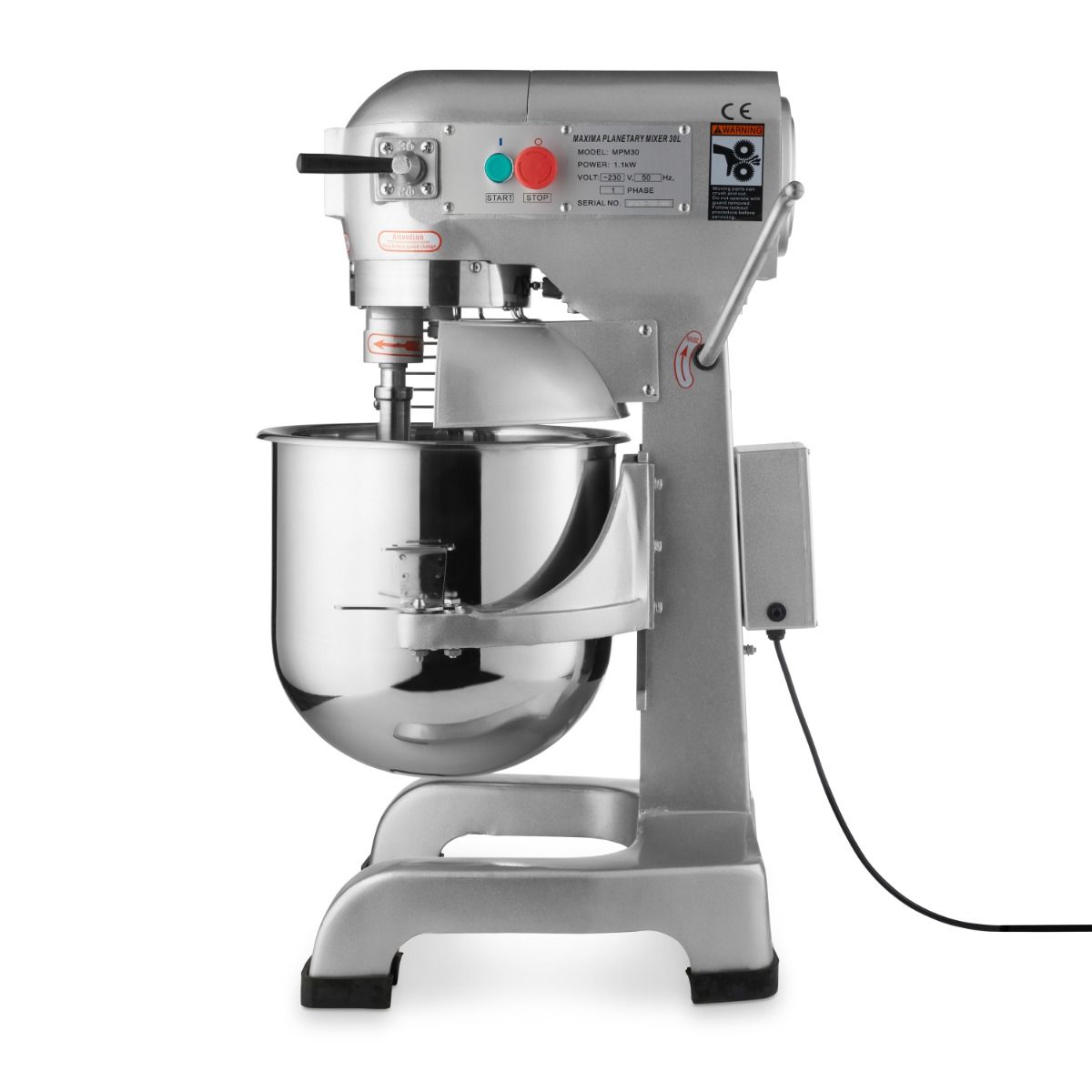 Mixer planétaire - 30 L - jusqu'à 15 kg de pâte - 3 vitesses – Maxima 09300170