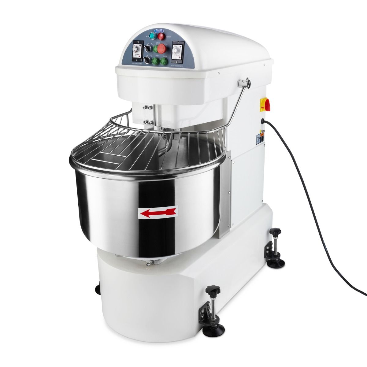 Pétrin à spirale / pétrin à pâte - 100 L - 64 kg de pâte - 2 vitesses - 400V – Maxima 09361100