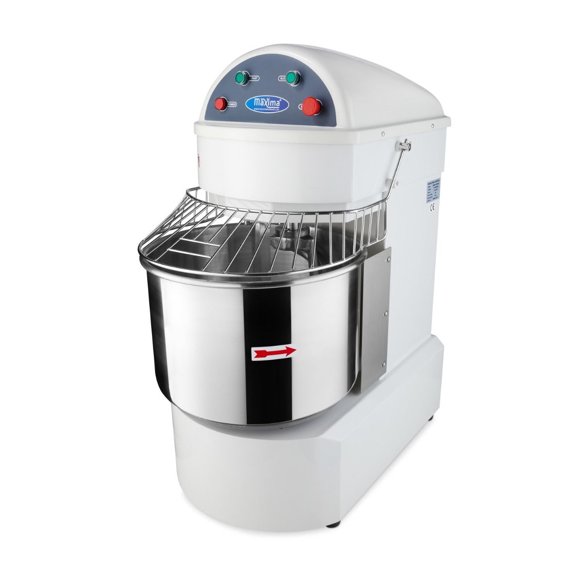 Pétrin à spirale / pétrin à pâte - 60 L - 38 kg de pâte - 2 vitesses - 400V – Maxima 09361060