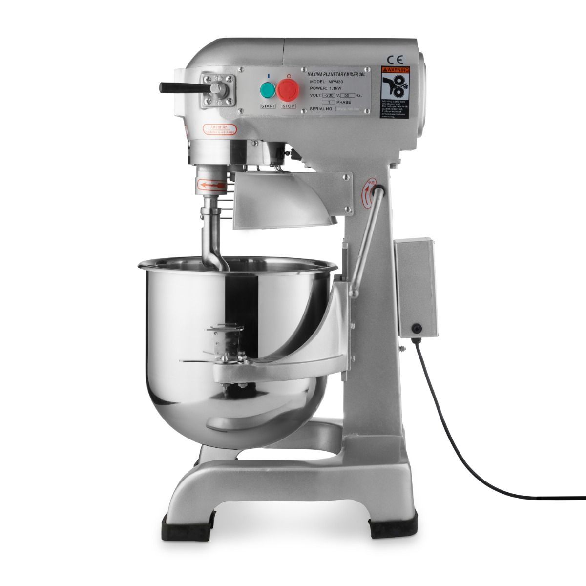 Mixer planétaire - 30 L - jusqu'à 15 kg de pâte - 3 vitesses – Maxima 09300170