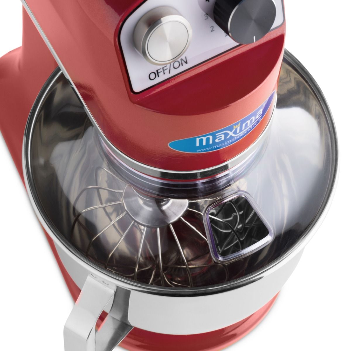 Mixer planétaire - 7 L - jusqu'à  2kg de pâte - rouge framboise – Maxima 09360760