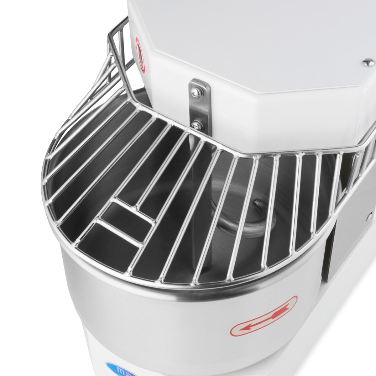 Pétrin à spirale / pétrin à pâte - 8 L - 4,5 kg de pâte - blanc – Maxima 09361008